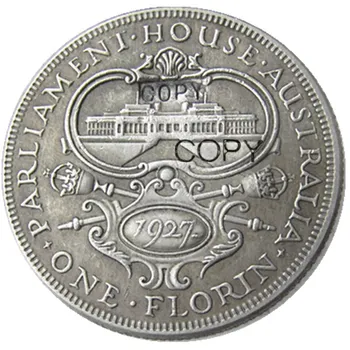 Australija 1927 Sidabro Padengtą Kopijuoti Monetas