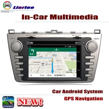 Automobilių DVD Grotuvo Mazda 6 Mazda6 2007-2012 GPS Navigacija Android 8 Core IPS LCD Ekrano Radijo BT SD USB AUX-WIFI