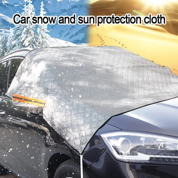 Automobilių skėtį nuo saulės Ir Sniego danga Audinio Pusė padengta Automobilių Striukė Priekinis Stiklas apsaugos nuo Saulės Ir Šilumos Izoliacija Sutirštės Kovos su sniego danga