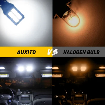 AUXITO T10 W5W LED Automobilių Lemputės Auto Interjero Šviesos 