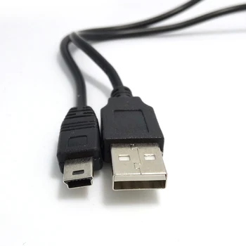 Bandymas Prieš Siųsti USB Female Į Mini USB B Male Kabelio Adapteris 5P OTG V3 Uosto Duomenų Kabelis Automobilių Garso Planšetinį kompiuterį Už MP3 MP4
