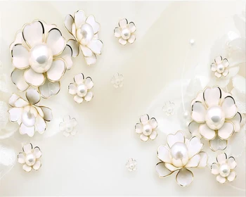Beibehang Užsakymą tapetai gražus prabanga Europos 3D gėlių vestuvių kambarį kambarį, miegamąjį, TV foną, sienos 3d tapetai