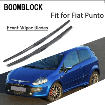 BOOMBLOCK 2VNT Aukštos Kokybės Reguliuojamo priekinio, galinio Stiklo Valytuvų Mentės Fiat Punto Grande Punto Evo Priedai