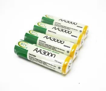 BTY 4*AA 3000Series 1.2 V 850mAh AA Įkraunamos Ni-MH Baterijos