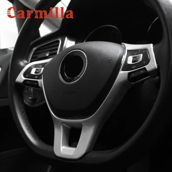 Carmilla ABS Automobilio Vairo Valdymo Skydą Jungiklis Padengti Blizgančiais Apdaila Volkswagen VW E-Up Vartojančio 2019-2021 Priedai