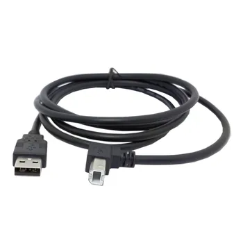 Chenyang USB 2.0 A Male į B Male A/B M/M, Spausdintuvas, Skeneris HDD Kabelis 1.5 m 0,5 m 2m Black Žemyn kampu 90 Laipsnių