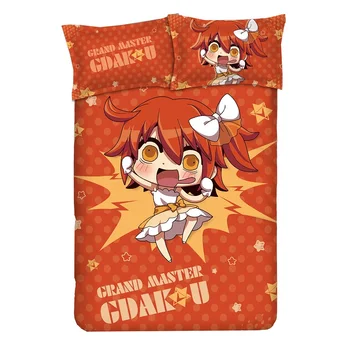 Chibichuki! Anime Cartoon paklode/Antklode Padengti/Du pagalvių Užvalkalai 4pcs Rinkinys