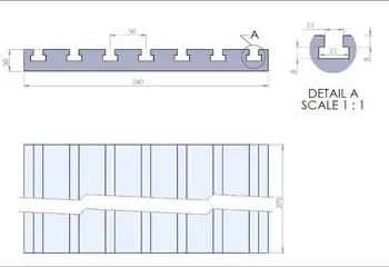 CNC tekinimo Įrankis plokštė T plokštės, Graviravimas staklių stalo kopėčių lizdas (individualų)