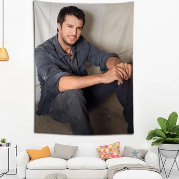 Custom Lukas Bryan Gobelenas sienos kabo gobelenas namų puošybai stačiakampio miegamojo sienos meno gobelenas 140X250cm