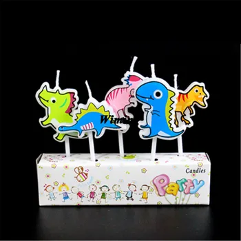 Dinozaurų tortas šaligatvio gyvūnų temą šalies apdaila cupcake rėžtuvės dinozaurų gimtadienis prekių laimingas gimtadienio tortas topper