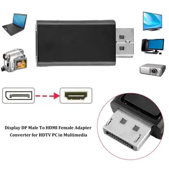 DP HDMI Adapteris, DisplayPort į HDMI, Display Port Male Moterų Keitiklio Kabelį, Adapteris, Vaizdo Garso Jungtis, skirta HDTV PC