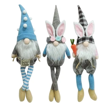 Easter Bunny Rabbit Gnome Velykų Pliušinis Nykštukas Namų Dekoracijos Vaikams, Žaislai 62KD