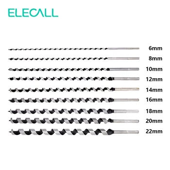 Elecall New Twist Drill Bit 460mm Metalo Kokybės Sarbon Plieno Gręžimo Medienos apdirbimo Įrankis 6/8/10/12/14/16/18/20/22mm
