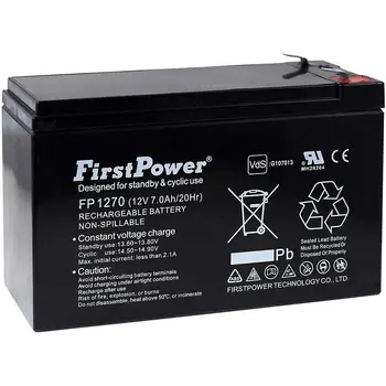 FirstPower GELIO baterijos SAI APC RBC24 7Ah 12V
