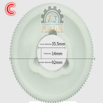 Frezavimo staklių dalys vidinis D 42.5 mm 42mm/35.5/46mm/67mm frezavimo staklės Automatinis tiektuvas Plastiko krumplių frezavimo priedai