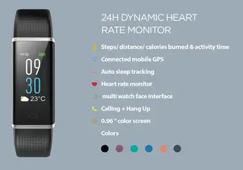 ID130 smart juosta kraujo spaudimą, širdies ritmą smart baracelet tinka ness tracker, skirtų 