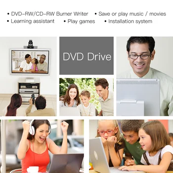 Išorės 8X USB 2.0 Portable DVD-RW/CD-RW įrašymo įrenginys Rašytojas Rewriter Optinių Diskų, CD, DVD DISKŲ Grotuvas, Nešiojamojo KOMPIUTERIO Darbalaukį