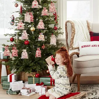 Kalėdinis Advento Kalendorius Atgalinės atskaitos Maišelį Linksmų Kalėdų Dekoro Namai 2020 Kalėdų Eglučių Papuošalai Kalėdų Dovanos Naujųjų Metų 2021