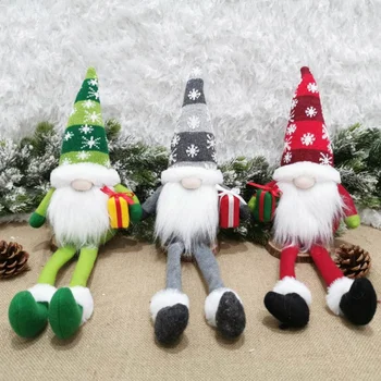 Kalėdų Beveidis Kalėdų Senelio Lėlės Kalėdų Medžio Kabo Ornamentu Ilgas Kojas Lėlės Apdailos Namų Pakabučiai Šalies Prekių