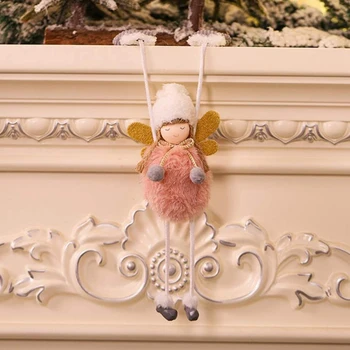 Kalėdų Eglutė Pakabukas Pliušinis Angelas Kumštinės Pirštinės Angelas Mergaitė Ornamentu Kūrybos Cute Lėlės Kalėdų, Naujųjų Metų Dovanos