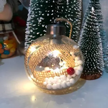 Kalėdų Puikus papuošalai Kalėdų kamuoliukus šviesos putų dalelių animacinių filmų kūrybos PVC Naujovė dizainas