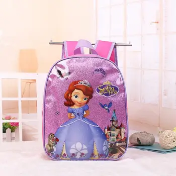Karšto vaikams, cartoon Elsa Anna kuprinę merginos princesė mielas mokyklos maišą Vaikų Sofija Darželį, kuprinės