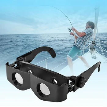 Kompaktiškas Padidinti Akiniai Nešiojami Lauko Žvejybos Reguliuojamas Židinio Teleskopas didinamasis stiklas Žiūronai akiniai, High Definition