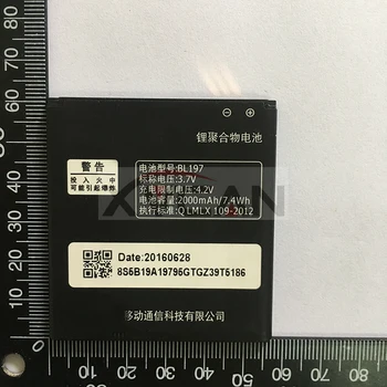 Lenovo A820 akumuliatorius 2000Mah BL197 Baterijos Pakeitimo Lenovo A820 S868T S720 S720i S750 A798T Išmanųjį telefoną +