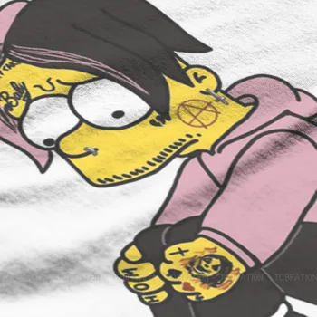 Lil Peep Hellboy LIŪDNA Vyrų Marškinėlius Grafinis Homme Grynos Medvilnės Tees Harajuku Marškinėliai