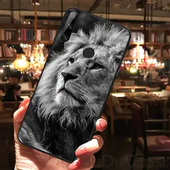 Liūtas gyvūnų Telefoną Atveju Huawei Y5 II Y6 II Y5 Y6 Y7Prime Y9 2018 2019 M. Už garbę 8 8X 9 9lite