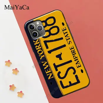 MaiYaCa Licencijos Numeris Atveju iPhone 12 Pro Max mini Pro 11 Max XS X XR SE 2020 6S 7 8 Plius Padengti
