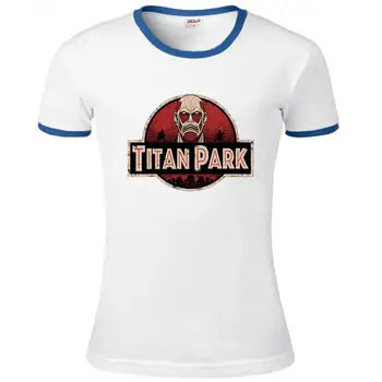 Medvilnės, trumpomis rankovėmis, TITAN PARKAS laiškas spausdinti Moterys T-shirt cool prarasti T marškinėliai atsitiktinis Išpuolis, Titan t-shirt moterų tees