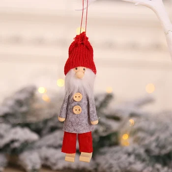 Mielas Kalėdų Senelio Lėlės Sniego Lėlė Medinės Lėlės Kabantys Papuošalai Kalėdų Eglutė Pakabukas Namuose Kalėdų Ornamentu