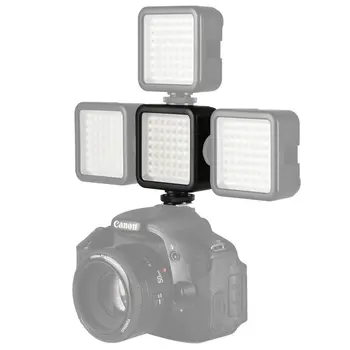 Mini DC 3V 5.5 W 49 LED Vaizdo Kameros apšvietimas grupė Lempa 6000K Canon Nikon DSLR kamera Kamera DV DVR Fotografija