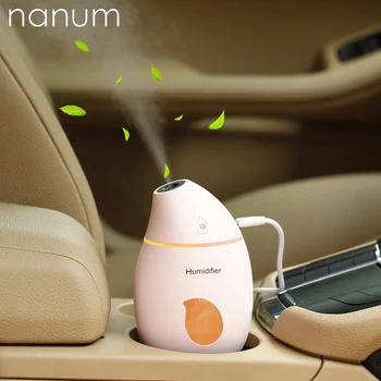 Mini Mango Drėkintuvas eterinis Aliejus Difuzoriaus 160ml aromatinės Lempos LED Nakties Šviesos USB Ultragarso Fogger Automobilio Oro Gaiviklis