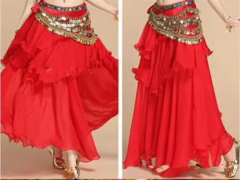 Moterų Pilvo šokių suknelė spiralės sijonas čigonų ilgi sijonai, pilvo šokiai, Tortas sijonas indijos šilko sijonas, skirtas parduoti