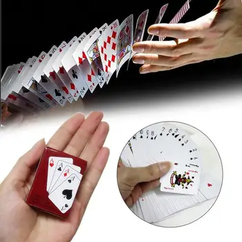 Namo Apdaila Pokerio Mažas Įdomus 5.3*3.8*2cm Juoda/Raudona Lošimų Šeimos Žaidimas Squeezer Lėlės, Žaislai Kortos Lauko