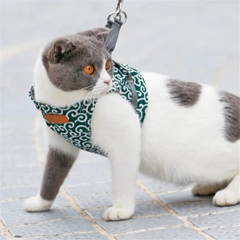 Nauja Japonų Stiliaus Katė Panaudoti Pet Šuo, Katė, Diržas Liemenės Apykaklės Lauko Vaikščioti Pavadėliu Nustatyti prancūzų Buldogas Čihuahua Pug