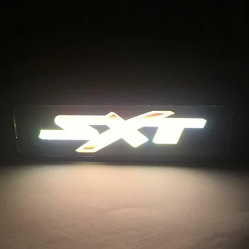 Nauja SXT LED Šviesos Automobilio Priekinės Grotelės Logotipas Ženklelis Apšviestas Lipdukas Dodge