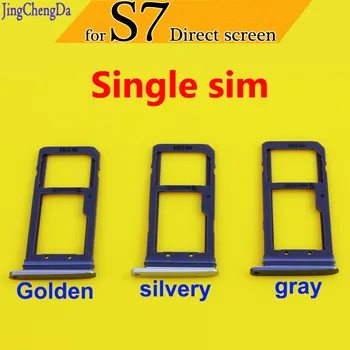 Nauja vienišas Sim Dėklas Samsung Galaxy S7 G930 G930F SIM Kortelės Dėklas Lizdo Laikiklį Pakeisti Dalį Aukso/sidabro/juoda