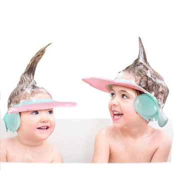 Naujas Baby Shower Vandeniui Ear Saugos Kepurės Reguliuojamas Shield Apsauga Akių Kūdikių Plauti Plaukų, Galvos Vonios Reikmenys