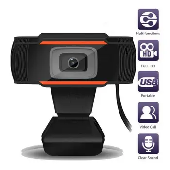 Naujas HD Webcam Pasukti USB Kameros, Vaizdo Įrašymo Web Kamera Su Mikrofonu KOMPIUTERIO, Nešiojamojo kompiuterio Darbalaukio Vaizdo Posėdis