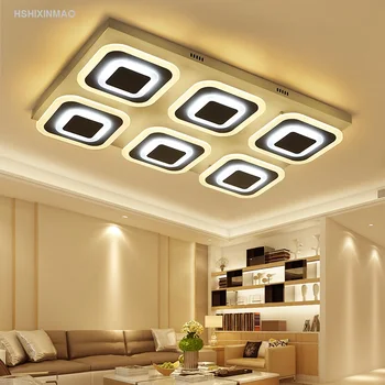 Naujas LED akrilo lubų lempa modernus, stačiakampio kambarį lempos aikštėje miegamasis restoranas studijų Lubų šviesos AC90-260V