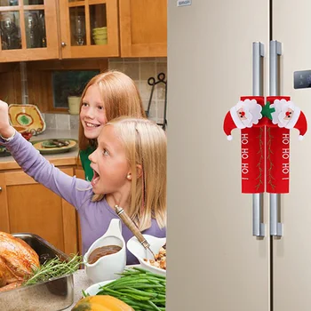 Naujas produktas Kalėdų durų šaldytuvas padengti kūrybos šaldytuvas pirštinės namuose Kalėdų vakarėlį naujieji Metai apdaila