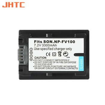 NP FV100 NP-FV100 NPFV100 Fotoaparato Akumuliatorius 3300mah Sony DCR-DVD103 XR100 HDR-XR550/E, HDR-XR350/E, HDR-XR150/E Baterijos