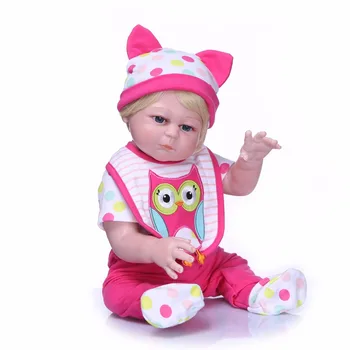 NPK 50cm visas vinilo silikono reborn baby girl lėlės, žaislai vaikams, dovana oyuncak bebek atgimsta corpo de silikono inteiro