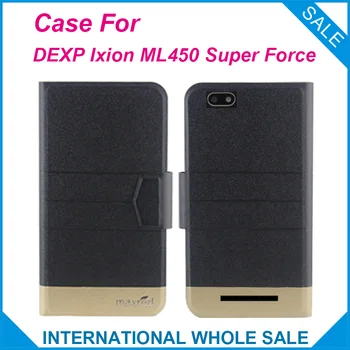Originalus! DEXP Ixion ML450 Super Jėga Atveju 5 Spalvų Aukštos Kokybės Flip Ultra-plonas Prabangus Odinis Apsaugos Atveju