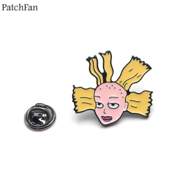 Patchfan Animacinių filmų linksma mergina Cynthia Cinko susieti animaciją Juokinga, Segtukai, kuprinės, drabužių sagės vyrams, moterims, kepurės ir ženkliukai, medaliai, A1840