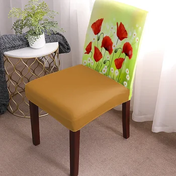 Pavasario Gėlės Modelis, Biuro Kėdė Padengti Spandex Kėdė Padengti Elastinga Spausdinimo Home Hotel Vestuvių Valgomojo Kėdės Apima
