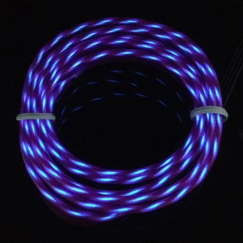 POSSBAY est 5M Vejasi EL Viela Lanksti LED Neoninės Šviesos Ruože Vamzdis Su Cigarečių Keitiklio Virvę Judesio Šalies Automobilių Apdailos
